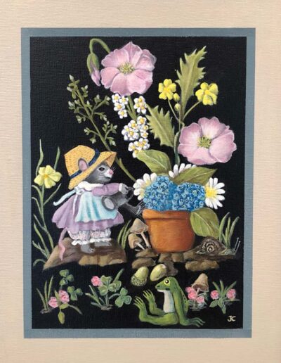Missy mouse’s garden by Jose Cook.