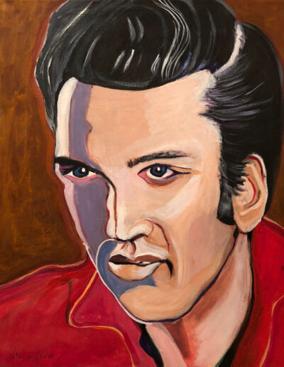 Elvis Presley by Valerie A James.