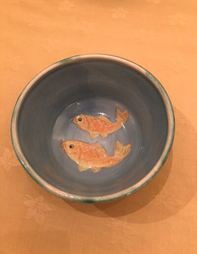 Decorated Fish Bowl by Tessa Buckley.