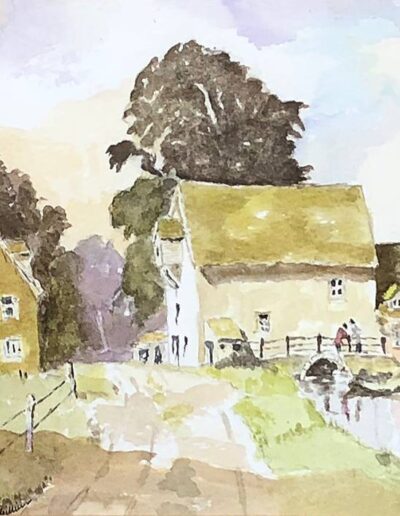 Mill Stream Cottages by Gillian Gordon.