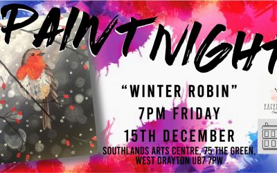 Paint Night with Easely Does It @ Southlands “Winter Robin”