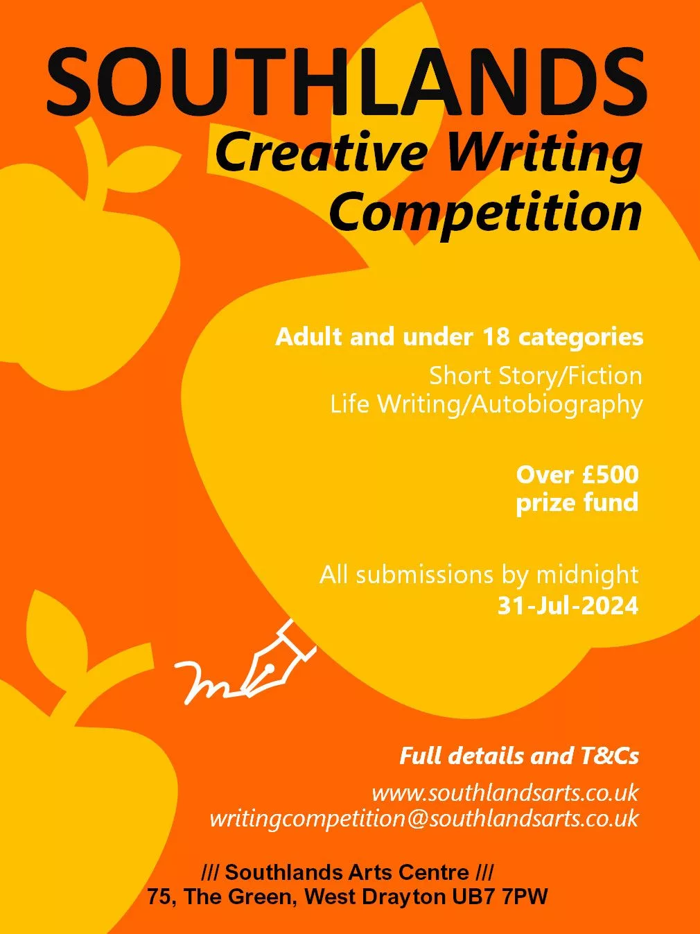 Creative writing comp poster