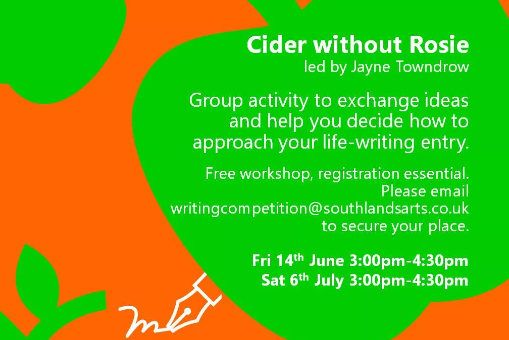 Cider without Rosie – Creative Writing Workshop