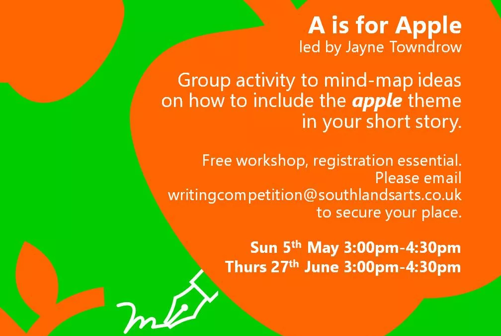 A is for Apple – Creative Writing Workshop