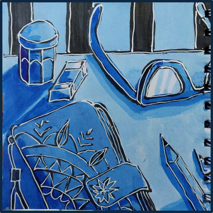 Image 4 Purse and sunglasses